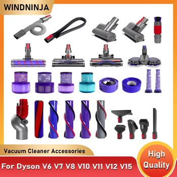 Staubsaugerzubehör für Dyson V6 V7 V8 V10 V11 V12 V15: Direktantriebsbürste, Bodenbürste, Filter