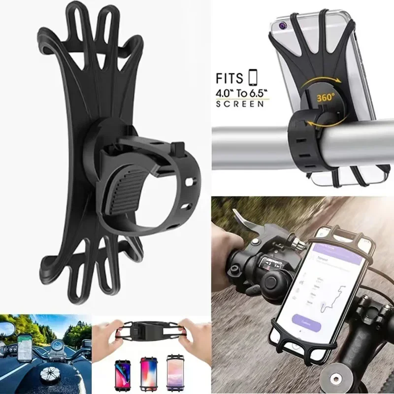 360° drehbarer Handy-Fahrrad- und Motorradhalter – Bild 5