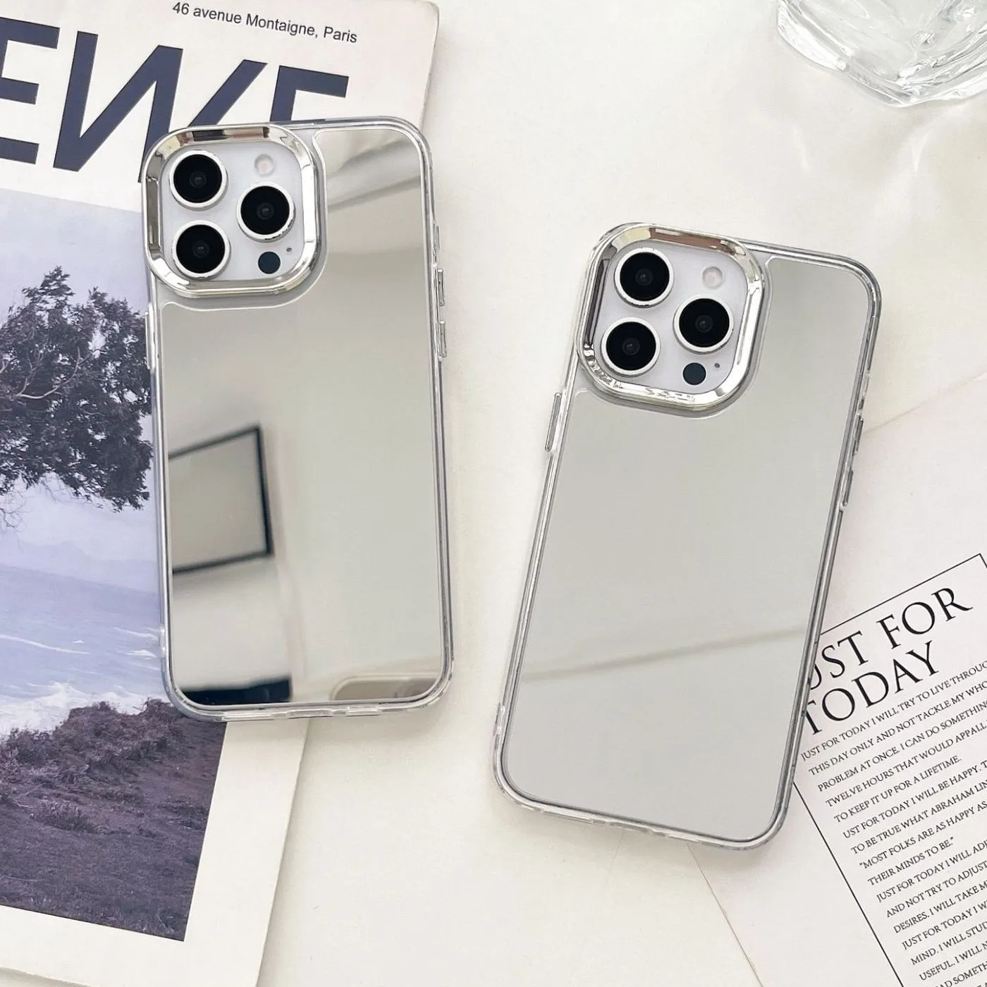 Luxus-Beschichtung, Make-up-Spiegel-Telefonhülle für iPhone – Bild 2