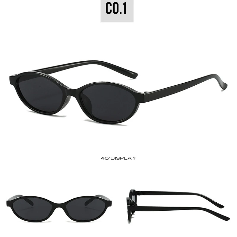 Retro-Sonnenbrille mit ovalem Rahmen, modisch – Bild 5