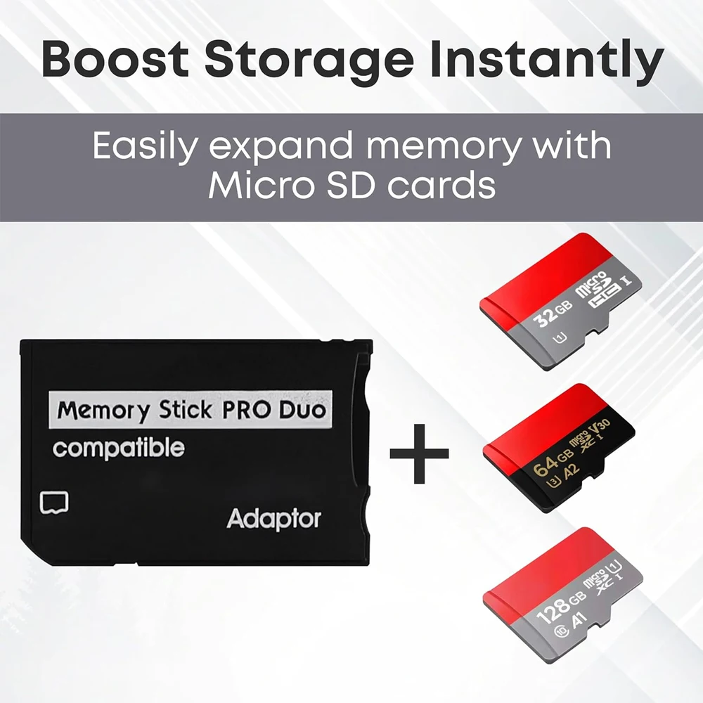 TF zu MS Memory Stick Pro Duo Adapter Kartenleser für PSP SD – Bild 2