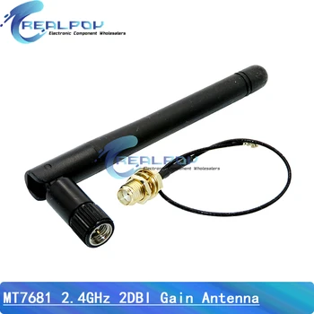 2,4 GHz 3 dBi WiFi 2,4 G Antenne, SMA-KY, männlicher WLAN-Router + 17 cm PCI U.FL IPX auf SMA-KY, ESP8266