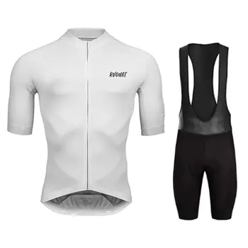 Rvouei Radtrikot-Sets Sommer Kurzarm Fahrrad Atmungsaktive Herren MTB Fahrradbekleidung Maillot Ropa Ciclismo