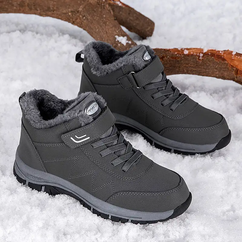 Winter Männer Stiefel Mikrofaser Leder Schnee Stiefel Mann – Bild 4