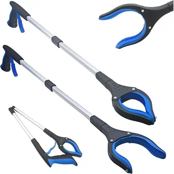 Garbage Picker Gripper mit 360° ° Rotierender Clip, Müllgreifer, Aufnahmewerkzeuge, 80 cm, leichtes, faltbares