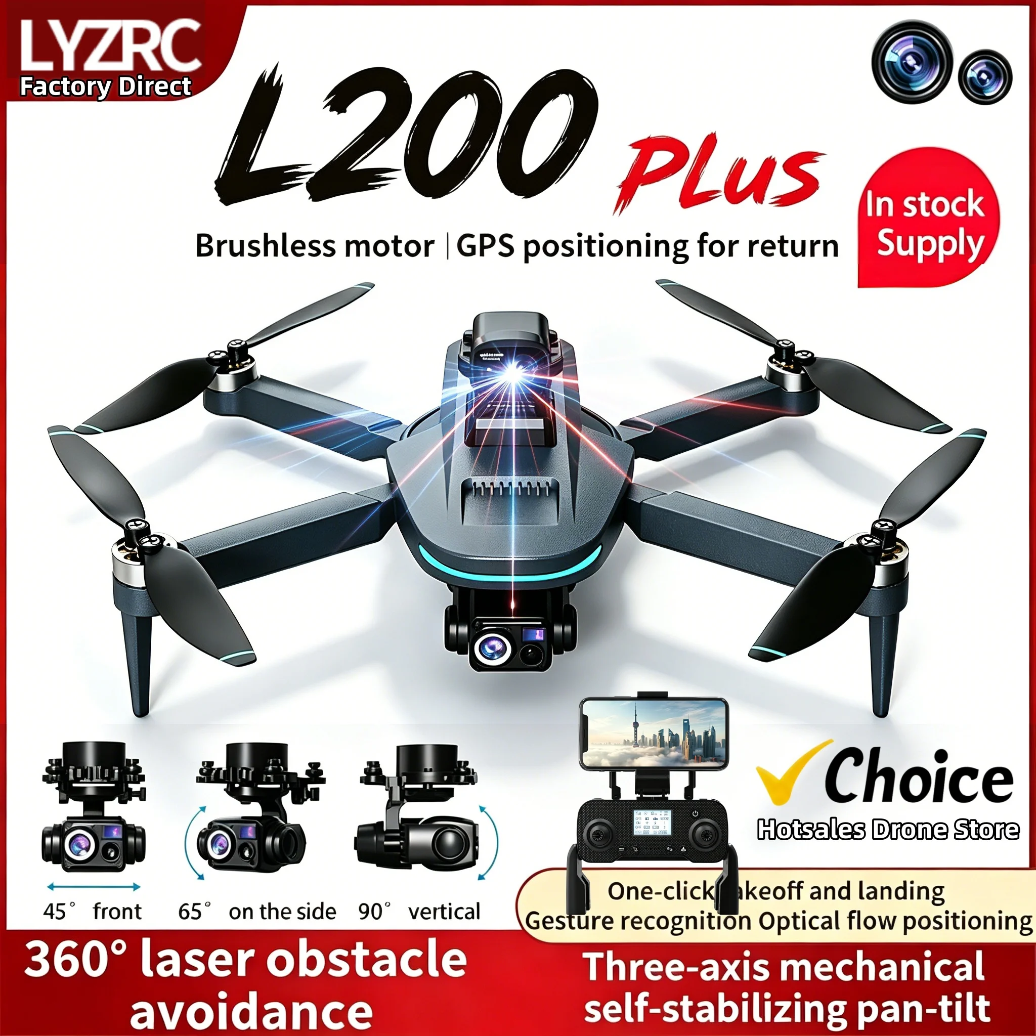 Neue L200 Plus GPS-Drohne mit 4K Professioneller