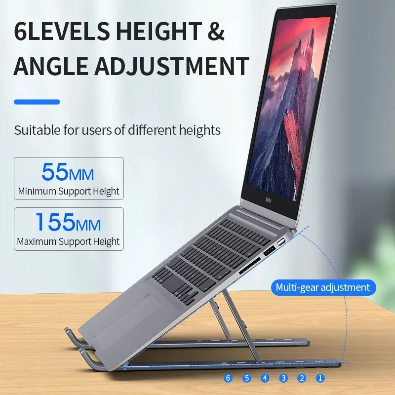 Faltbarer Laptop-Ständer, verstellbar, tragbar – Bild 2
