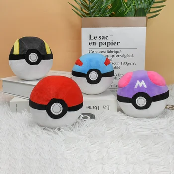 Master Ball Great Ball Ultra Ball Poké Ball Plüschtiere Weiche Kuscheltiere Cartoon Rucksack Anhänger