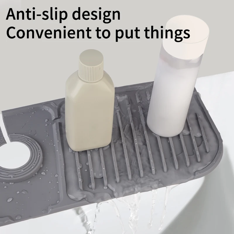 Küche Silikon Wasserhahn Matte Wasserhahn Wasser Catcher – Bild 5
