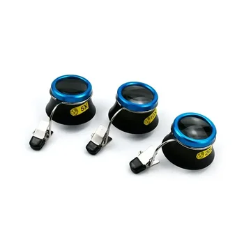 5X 10X 20X Vergrößerungsglas Clip-On Lupe Uhrmacher Schmuck Uhrenreparatur Werkzeuge Vergrößerungsglas-Set