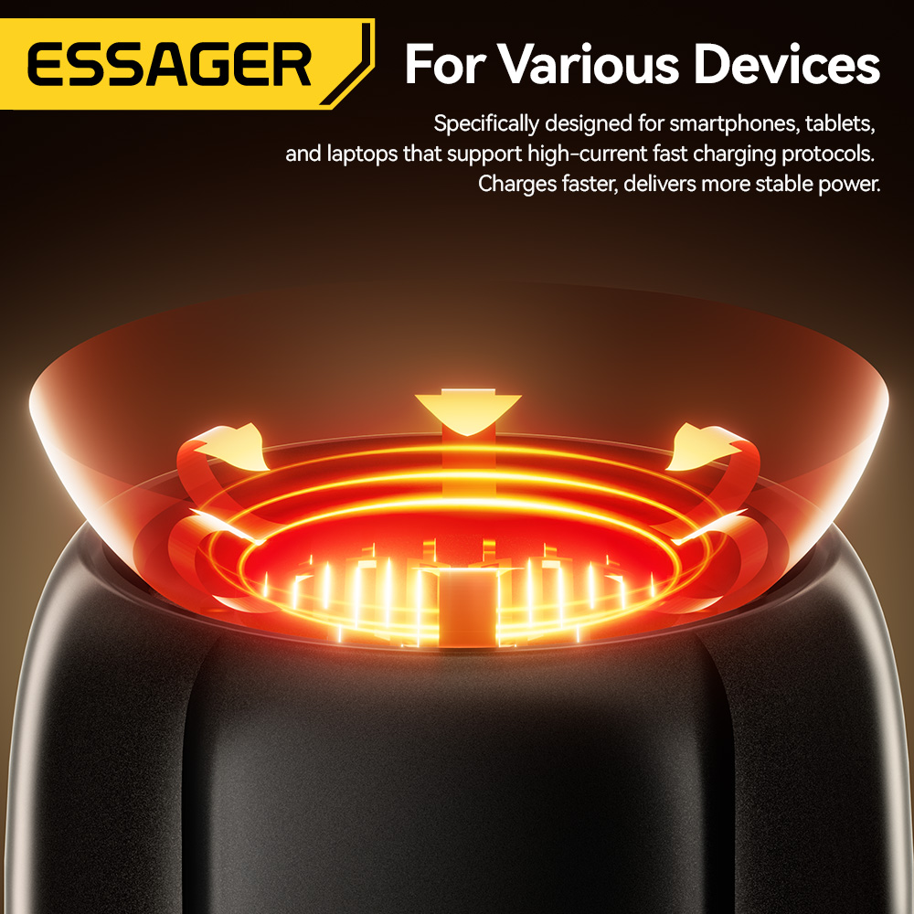 Essager 2-in-1 Typ-C tragbarer Mini-Zigarettenanzünder und – Bild 3