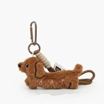 Süße Cartoon-Tier-Dackel-Schlüsselanhänger, Anhänger, Hundeaccessoires, Kleidung, Taschen, Puppen