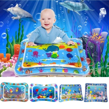 Sommer aufblasbare Wassermatte PVC Spielmatte Kleinkind Aktivität Spielcenter Wassermatte für Babys
