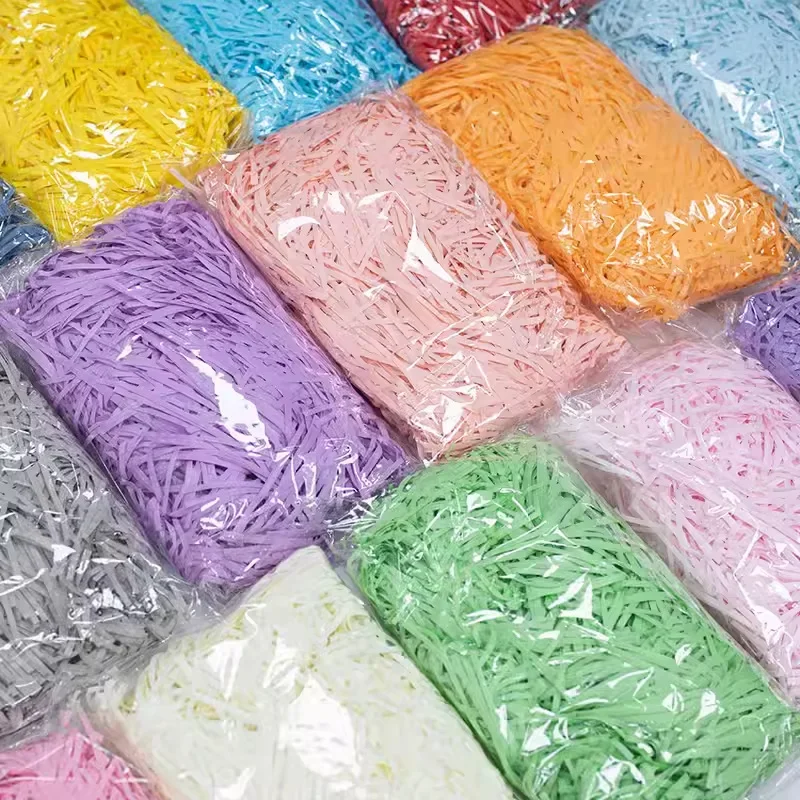 100–20 g mehrfarbiges Bastpapier, Schredder und Strähnen – Bild 3