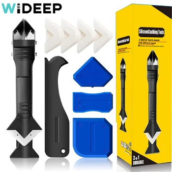 3 in 1 9 stücke Silikon Entferner Dichtstoff Glatte Schaber Abdichten Finisher Mörtel Kit Werkzeuge Boden Form