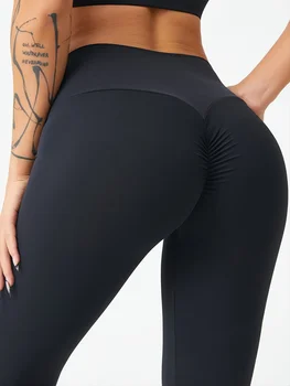 Lange Yoga-Hose für Damen, hoch tailliert, schnell trocknend, hüfthebend, eng anliegend, Laufübung