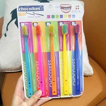 Oral Zahn Pflege Zahnbürste Tragbare Dental Sauber Weichen Borsten Interdentalbürste Oral Hygiene (5 Stück)
