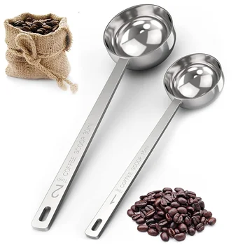 Edelstahl Kaffee Bean Scoop 15/30ML Mess Scoop Wiegen Pulver Milch Kaffee Pulver Löffel Küche zubehör