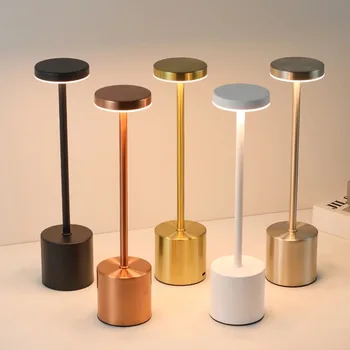 Einfache Touch Sensor LED Tisch Lampe Wiederaufladbare Schreibtisch Lampe 3 Farben Einstellbar Nacht Kreative
