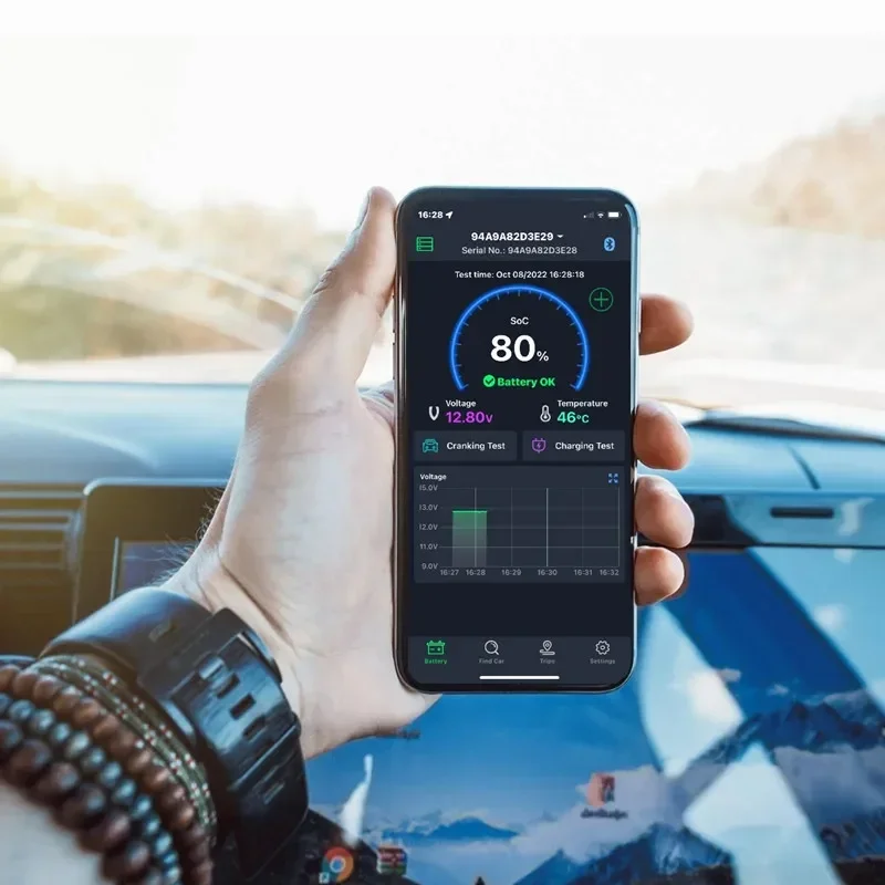 Drahtlose Bluetooth 4,0 12V Batterie Monitor BM6 Mit Auto – Bild 5
