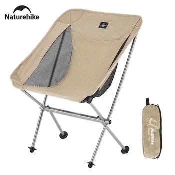 Naturehike 2024 Campingstuhl, ultraleicht, hohe Belastung, zusammenklappbar, schnell aufbaubar, Gartenstuhl