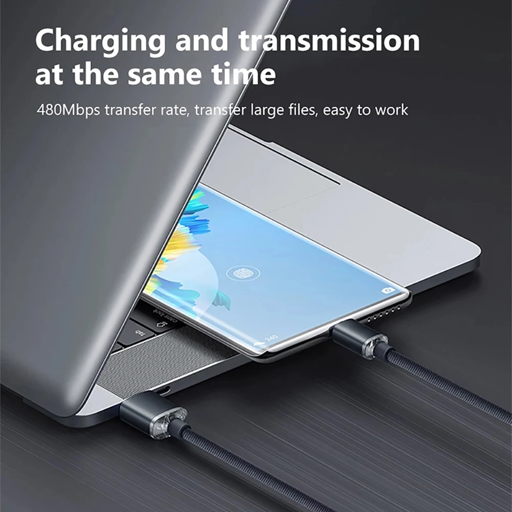USB-C auf USB-C Kabel 120 W PD, 0,25 bis 2 m – Bild 3