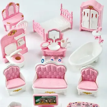 Nette Kawaii Rosa 10 Artikel/los Miniatur Puppenhaus Möbel Zubehör Kinder Spielzeug Küche Kochen Dinge