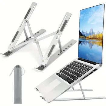 Laptop-Ständer - Faltbares Tragbares Design für Laptops und Tablets, Verbesserte Belüftung und Wärmeableitung