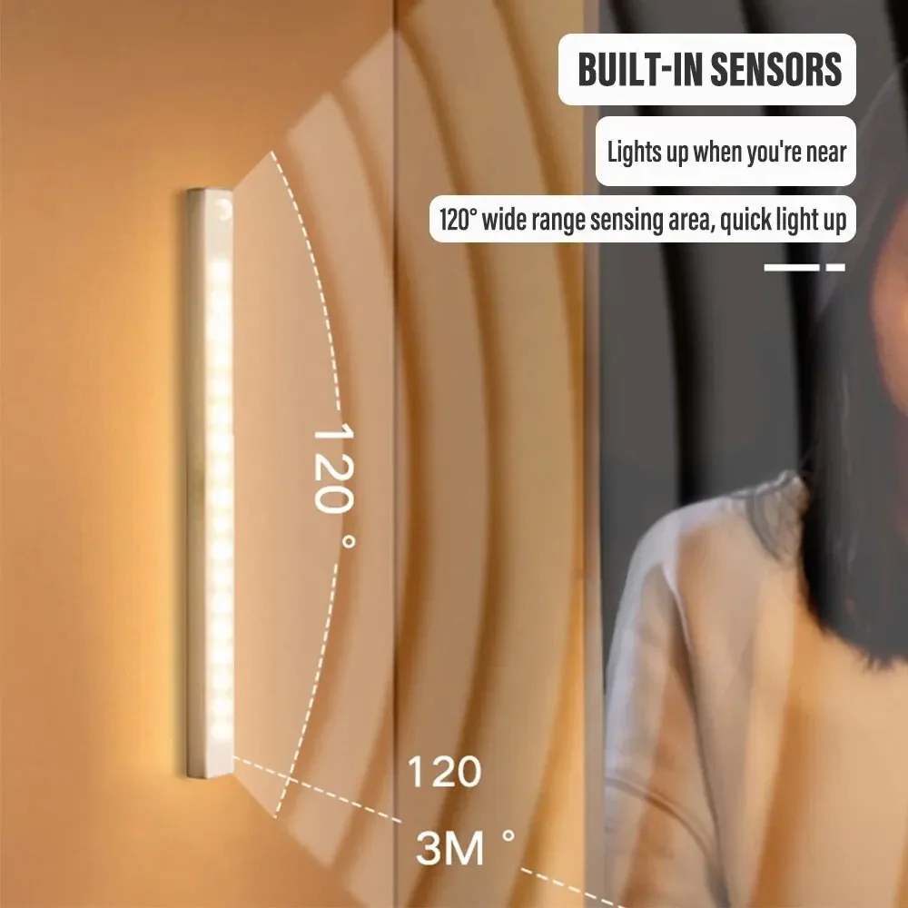 LED-Bewegungs sensor Licht drahtlose LED Nachtlicht Typ C – Bild 2