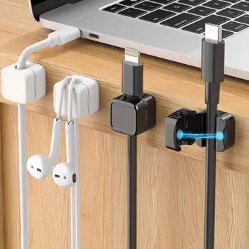 Magnetischer Kabelclip, Kabelhalter, selbstklebender Kabel-Organizer für Zuhause, Büro und Schreibtisch