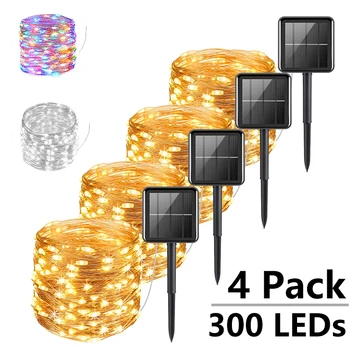 7M/12M/22/32M Solar Led Fee Licht Outdoor Girlande Led Wasserdichte Girlande string Lichter Weihnachten Party