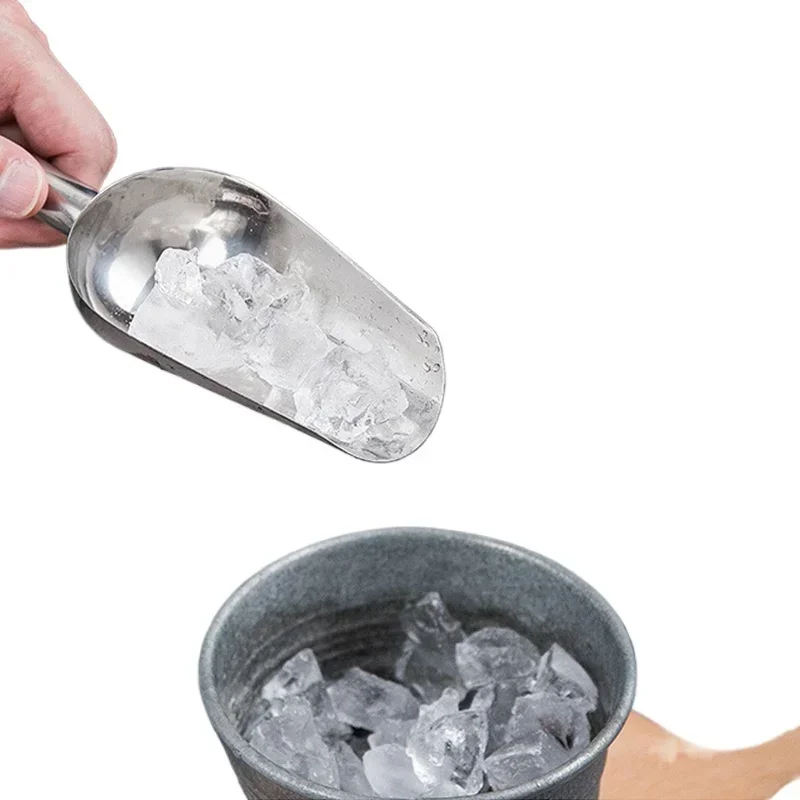 Eiswürfelschaufel aus Edelstahl für Bar, Buffet, Party – Bild 2