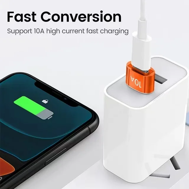 10A/6AUSB A zu USB C OTG Adapter Typ C zu USB Konverter USB – Bild 4