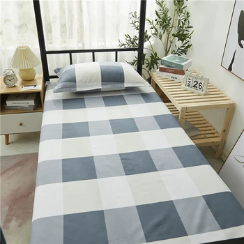 Bedrucktes Bettlaken, 1 Stück, für Einzelbett, 120 x 210 cm, Heimtextilien, modern, 100 % Polyester, flaches
