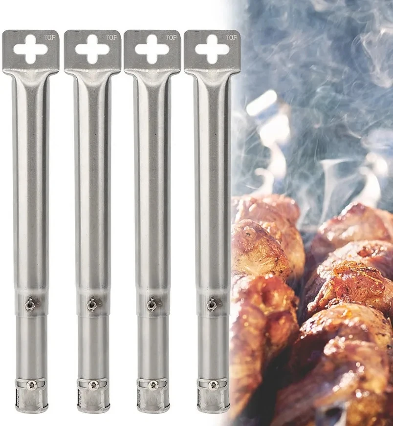4 Teile/satz Universal BBQ Grill Rohr Einstellbare Edelstahl – Bild 2