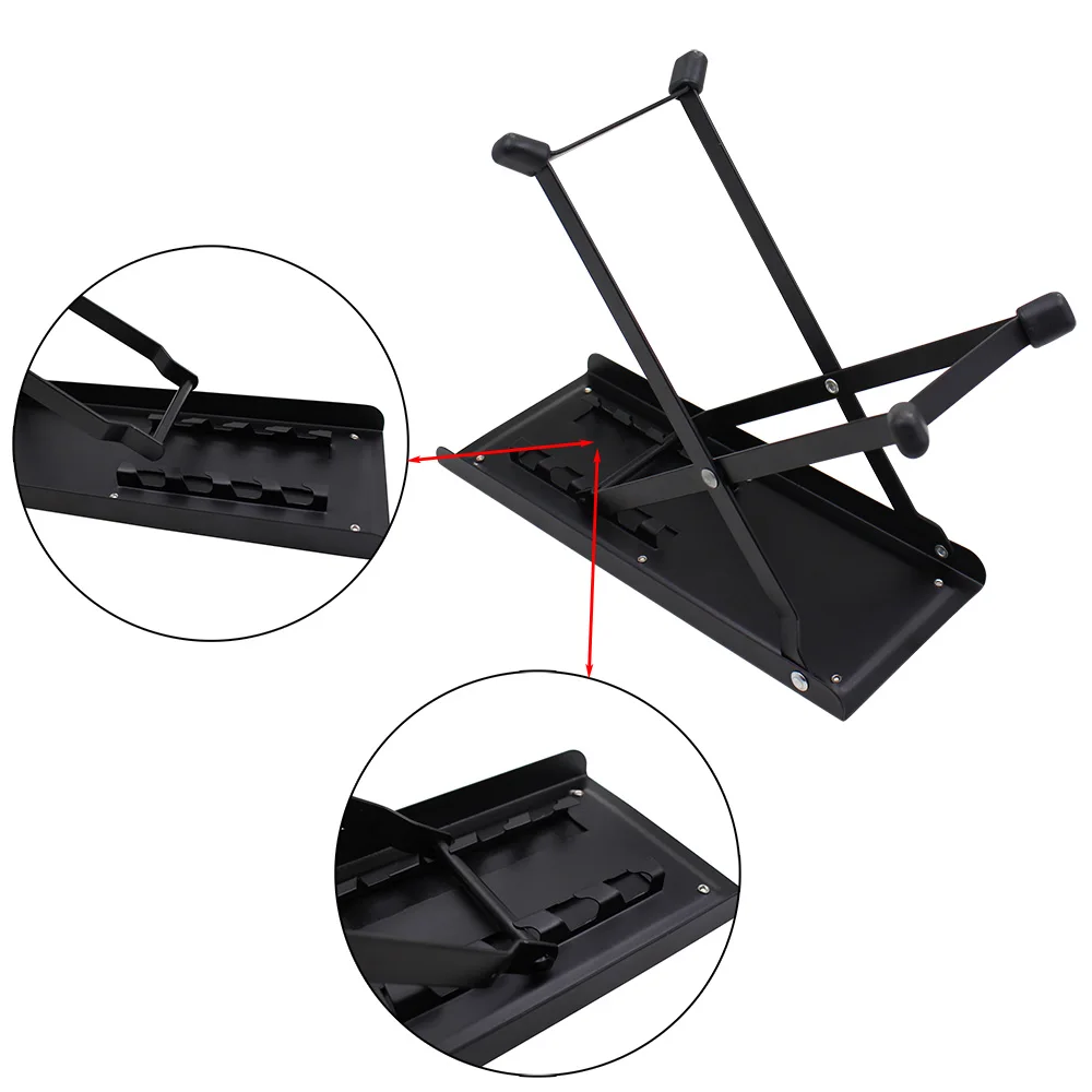 Gitarren-Fußhocker, 4 Positionen, höhenverstellbar, faltbar – Bild 6