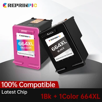 Reprinpic 664XL Tintenpatrone kompatibel für HP 664 HP664 Deskjet 1115 2135 2675 3635 3775 4536 4538 5075 5275