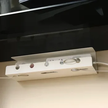 Kabelmanagement unter dem Schreibtisch, Kabelablage unter dem Schreibtisch mit Klemme, Steckdosenleiste