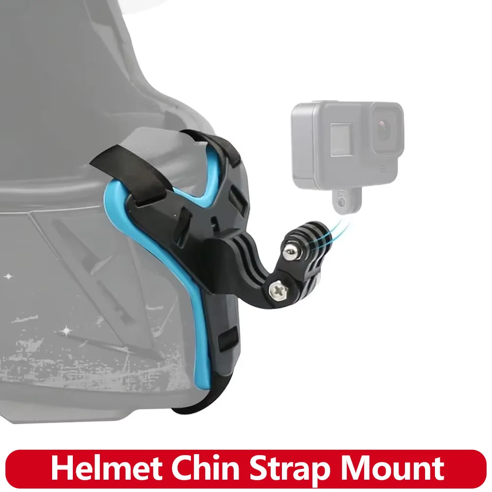 Motorradhelm Kinnriemenhalterung für GoPro Hero 13 12 11 10 9