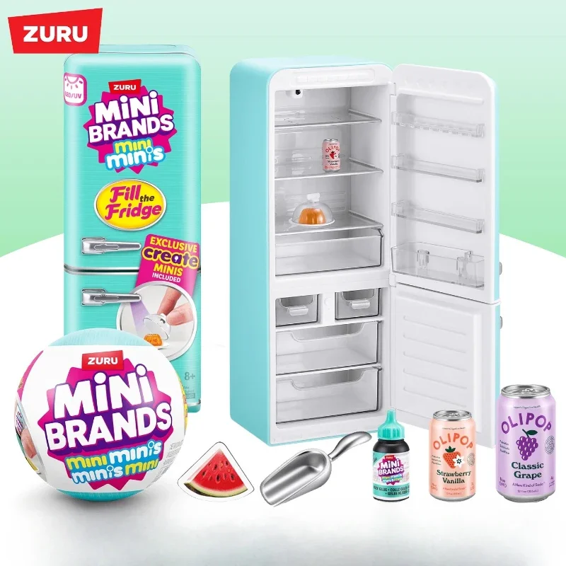 Mini-Kühlschrank Überraschungsball Mini-Marken Miniatur-Figur – Bild 3