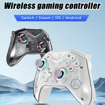 CM-619 Wireless-Controller unterstützt IOS/Android/PC/Switch2, Dual-Motor-Gamepad mit beeindruckendem Licht