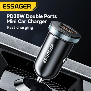 USB-C Auto-Ladegerät 30 W, 5 A, PD, QC 3.0 und SCP
