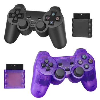 Kabelloser Gamepad für PS2/PS1 Controller für 2,4G Vibrations-Playstation 2 Konsole Doppel-Schock-Joystick USB