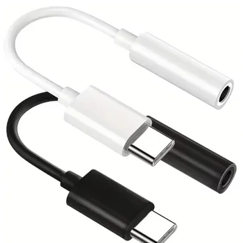 Typ-C-auf-3,5-mm-Aux-Adapter, 3,5-mm-Klinken-Audiokabel für Huawei, Xiaomi, Redmi, POCO, Samsung, LG