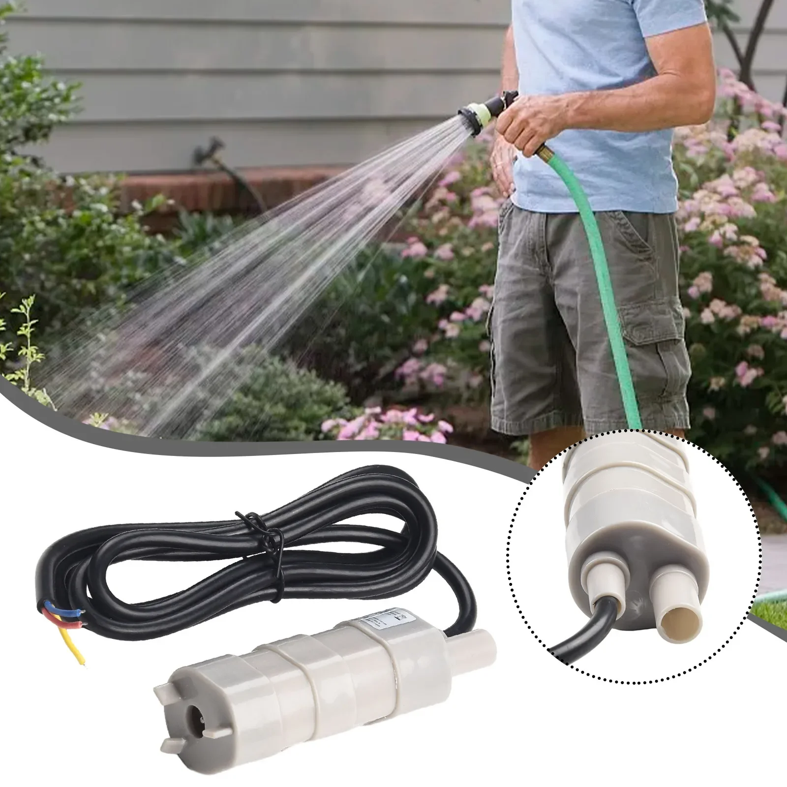 1000L/H 12V Tauch Multifunktionspumpe Wasserpumpe High Flow – Bild 2