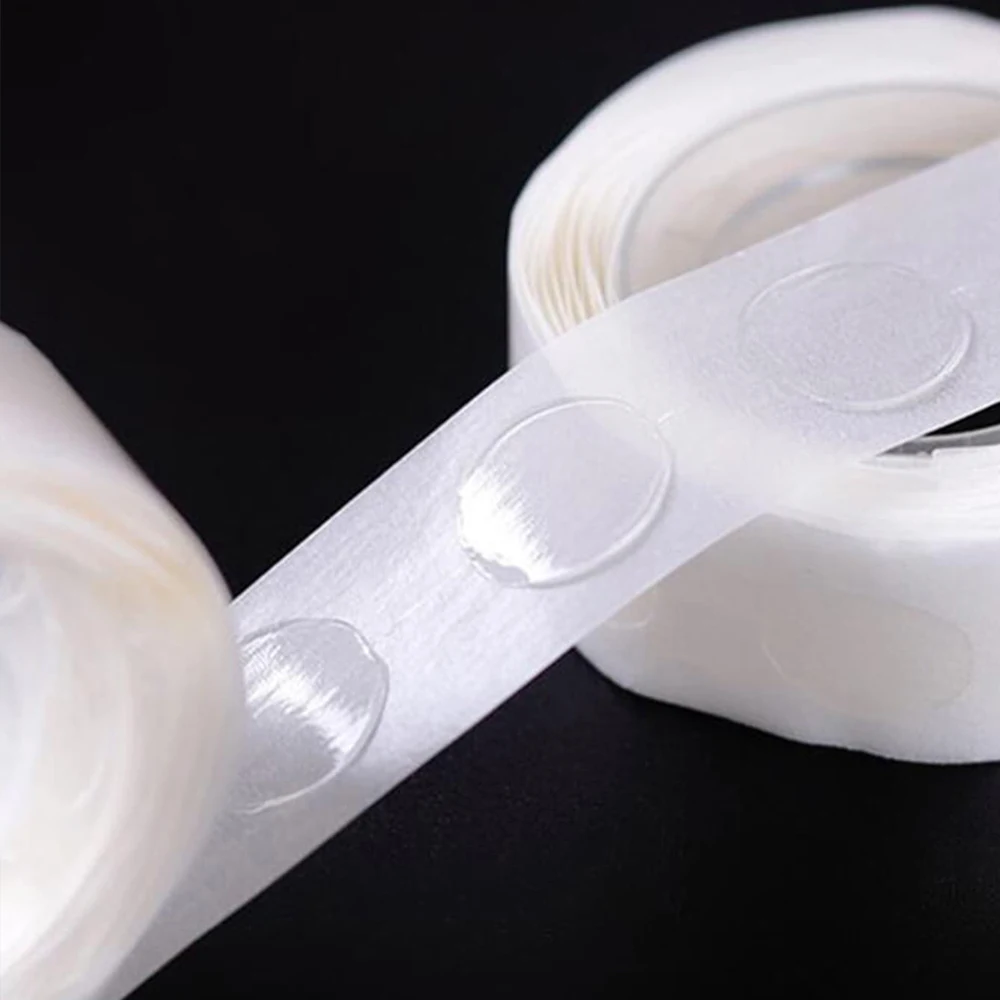 100 Punkte/Rolle Kerzendochtaufkleber 13 mm doppelseitig – Bild 2