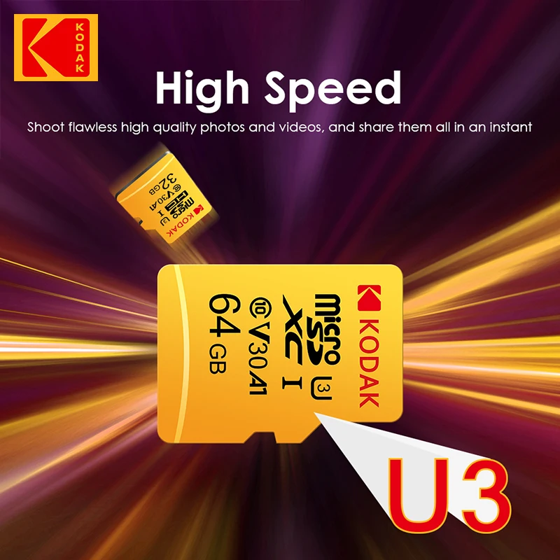 KODAK Micro SD-Karte RED Speicherkarte mit Adapter 32 GB – Bild 3