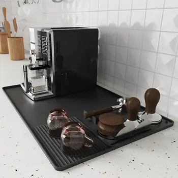3-in-1-Kaffeematte aus Silikon, multifunktionale, rutschfeste Barmatte für Arbeitsplatten für schmutzfreie