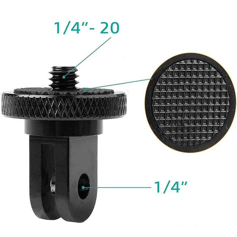 1/4 Zoll Schraube Stativ Adapter 360 Rotierenden Halterung – Bild 2