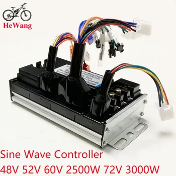Sinuswellen-3-Modus-Controller 48V 52V 60V 72V 2000W 2500W 3000W E-Bike Bürstenloser Motor DC-Controller 50A